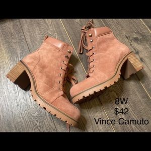 Vince Camuto Heeled Lace Up Boots